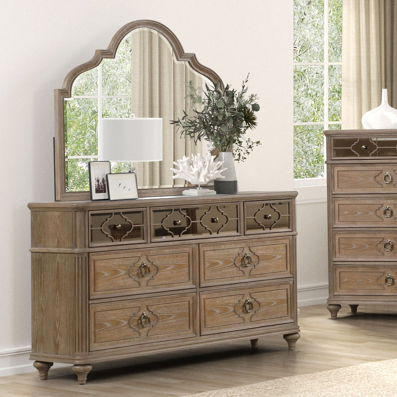 Lyris  Rustic Oak Dresser