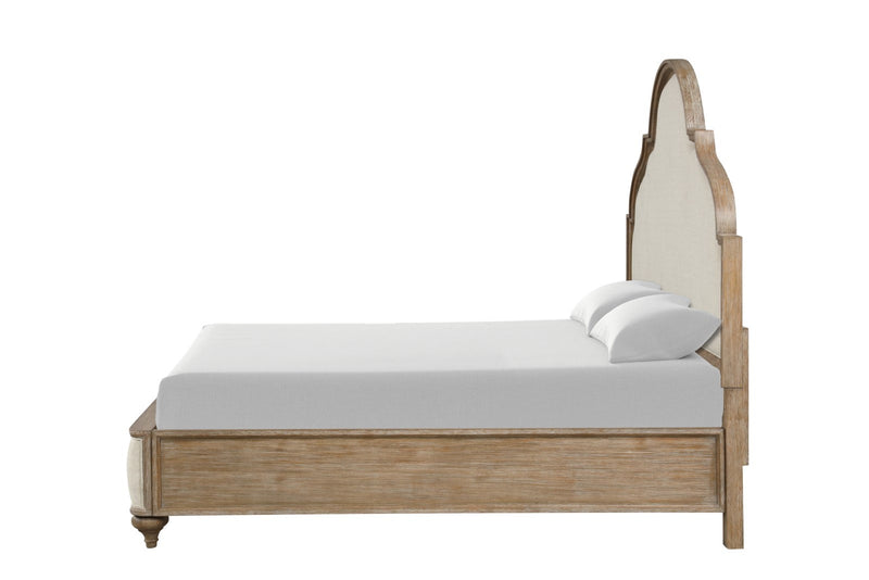 Lyris  Rustic Oak Eastern King Bed