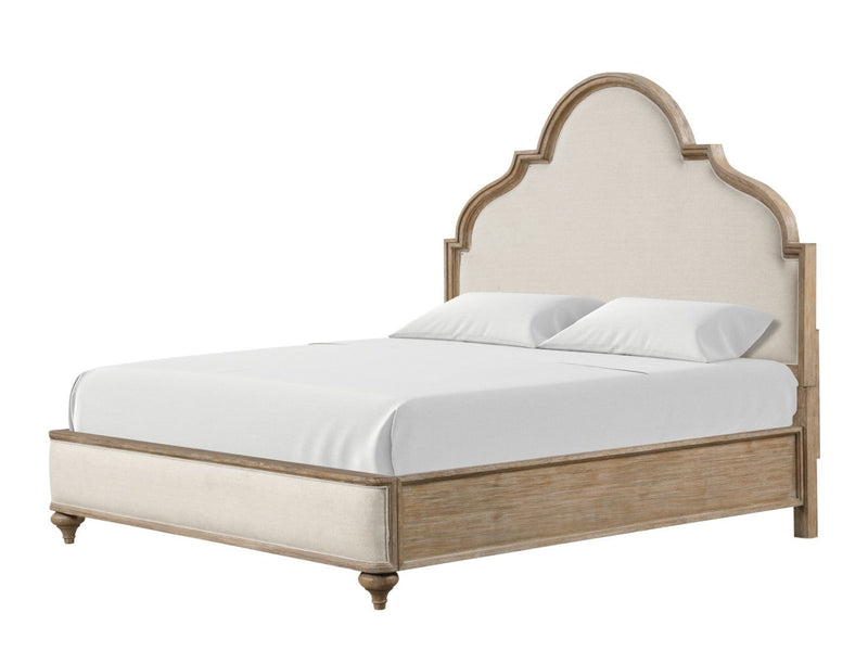 Lyris  Rustic Oak Eastern King Bed