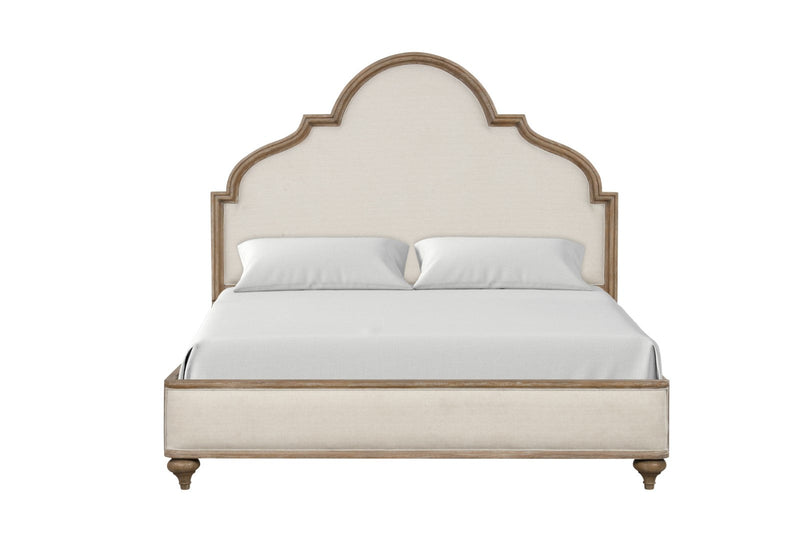 Lyris  Rustic Oak Eastern King Bed