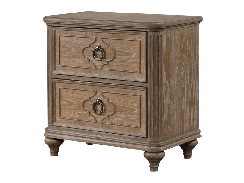 Lyris  Rustic Oak Nightstand