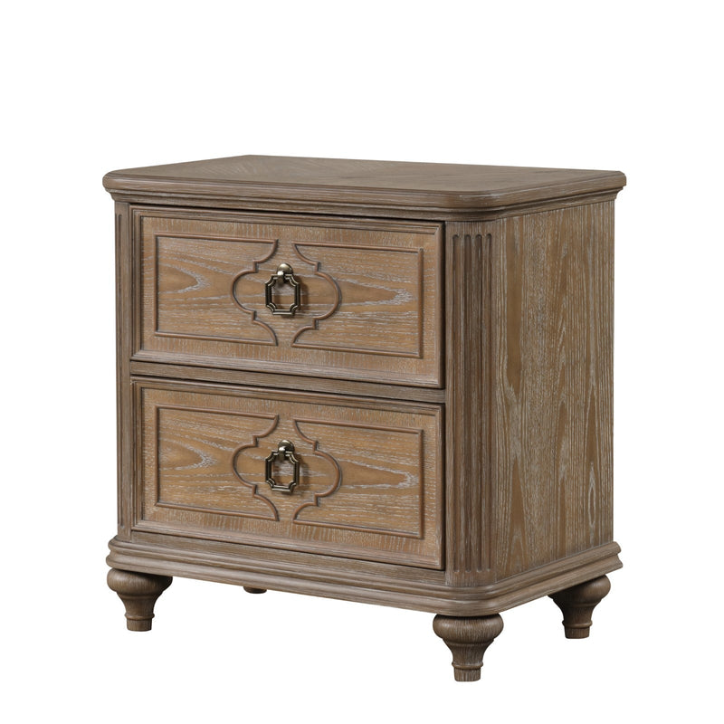 Lyris  Rustic Oak Queen 5 Piece Bedroom Set w/Chest