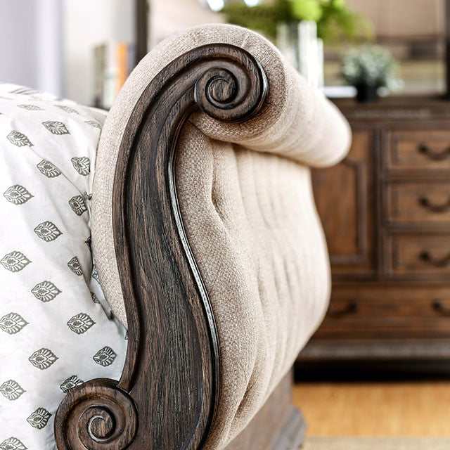 Lysandra Rustic Natural Tone/Beige California King Bed