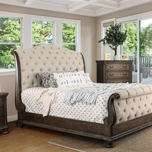 Lysandra Rustic Natural Tone/Beige California King Bed