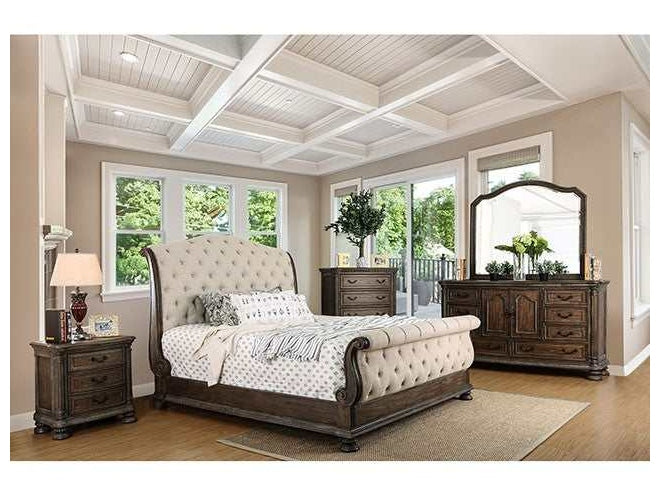 Lysandra Rustic Natural Tone/Beige Eastern King Bed
