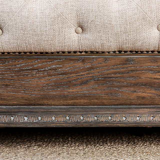 Lysandra Rustic Natural Tone/Beige Eastern King Bed