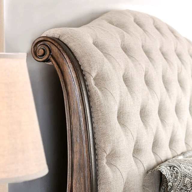 Lysandra Rustic Natural Tone/Beige Queen Bed