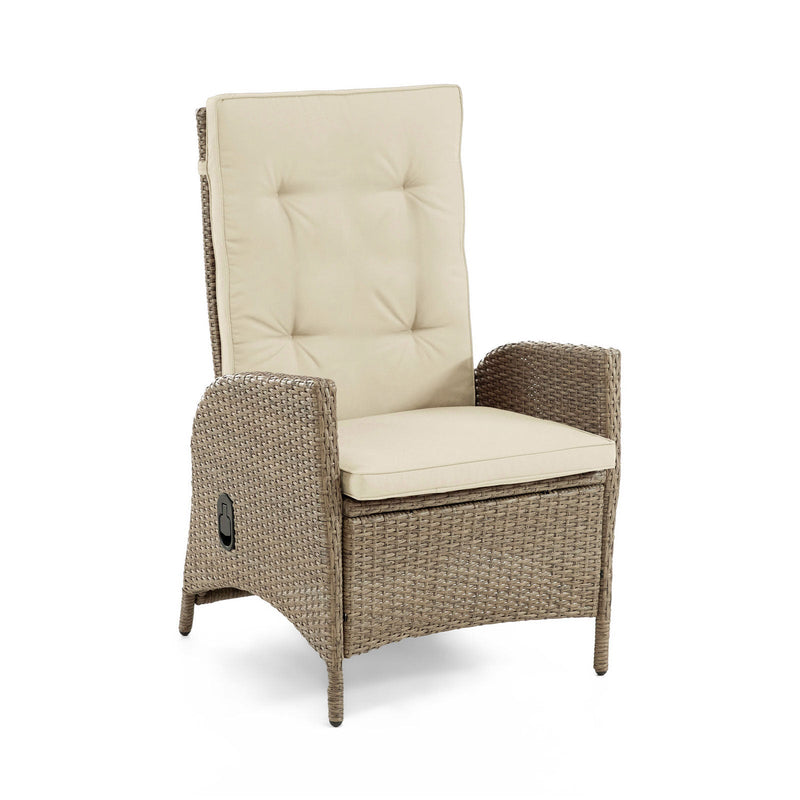 Mackay Beige/Natural Teak  4 Piece Chair