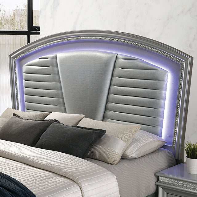 Maddie Silver Eastern King Bed