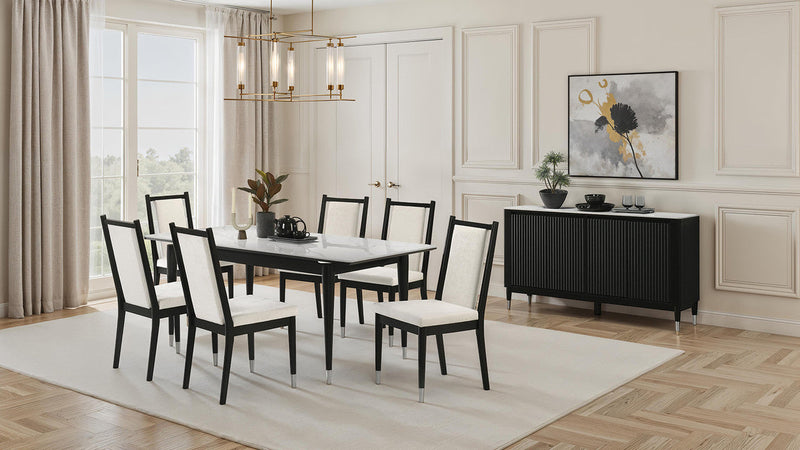 Maidstone Black/White 5 Pc. Dining Table Set