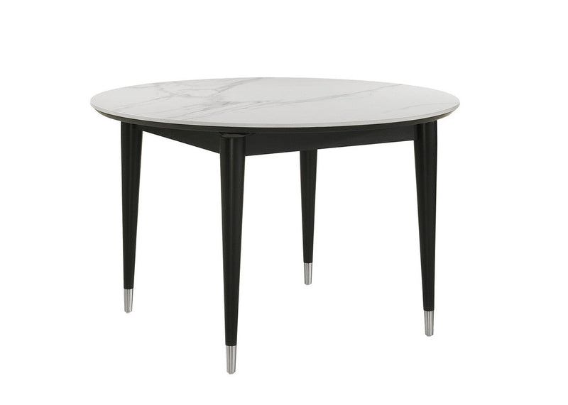 Maidstone Black/White 5 Pc. Round Dining Table Set