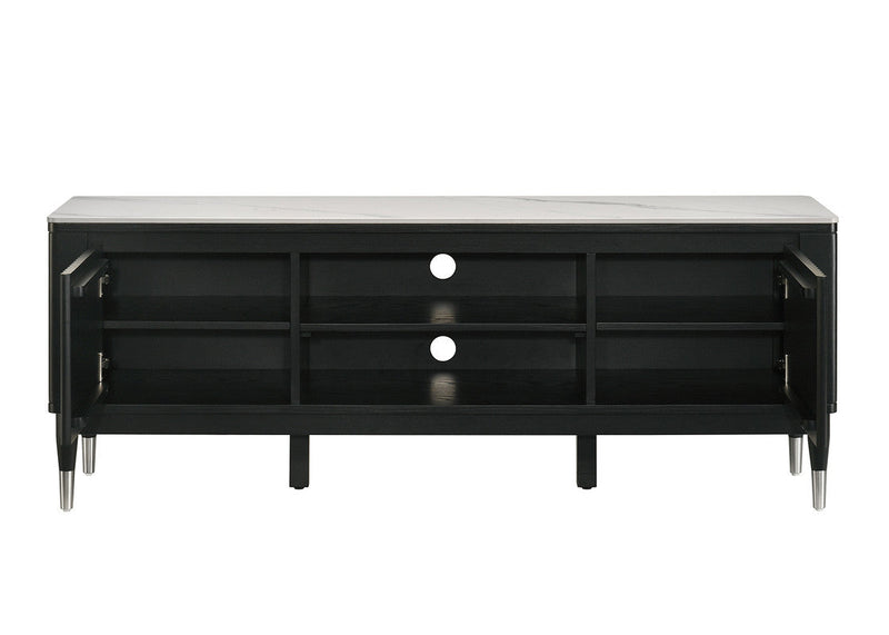 Maidstone Black/White Tv Console