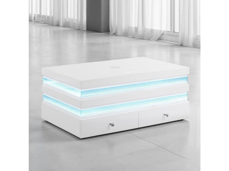 Maloy White Rect Cocktail Table
