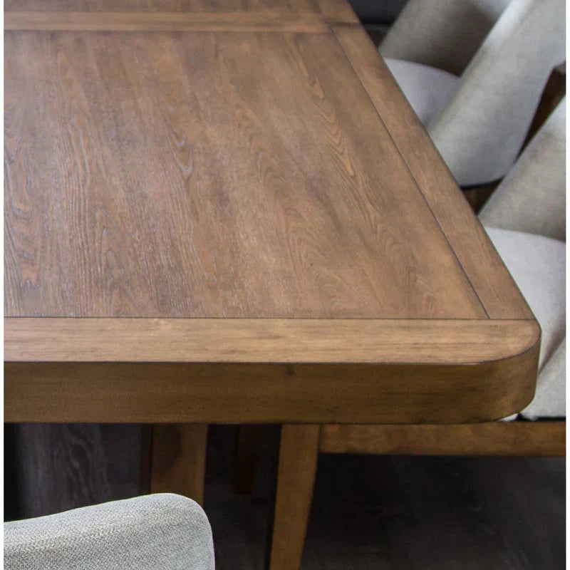 Mandal Chestnut/Gray 7 Piece Dining Set