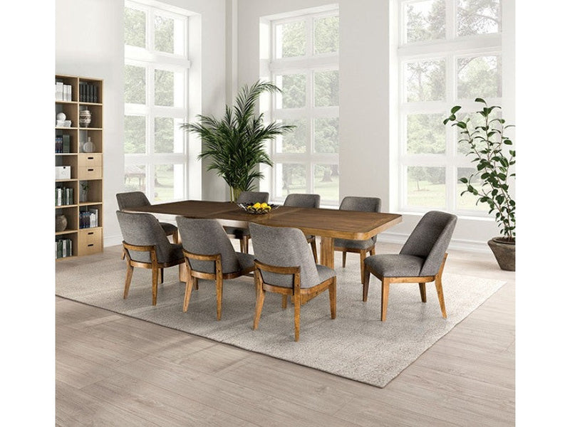Mandal Chestnut/Gray Side Chair (Set of 2)