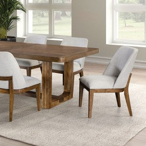 Mandal Chestnut/White 7 Piece Dining Set