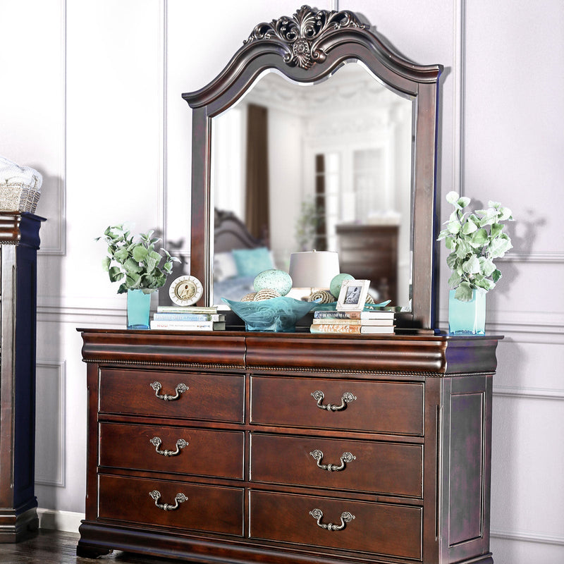 Mandura Cherry 5 Pc. Queen Bedroom Set w/ 2NS