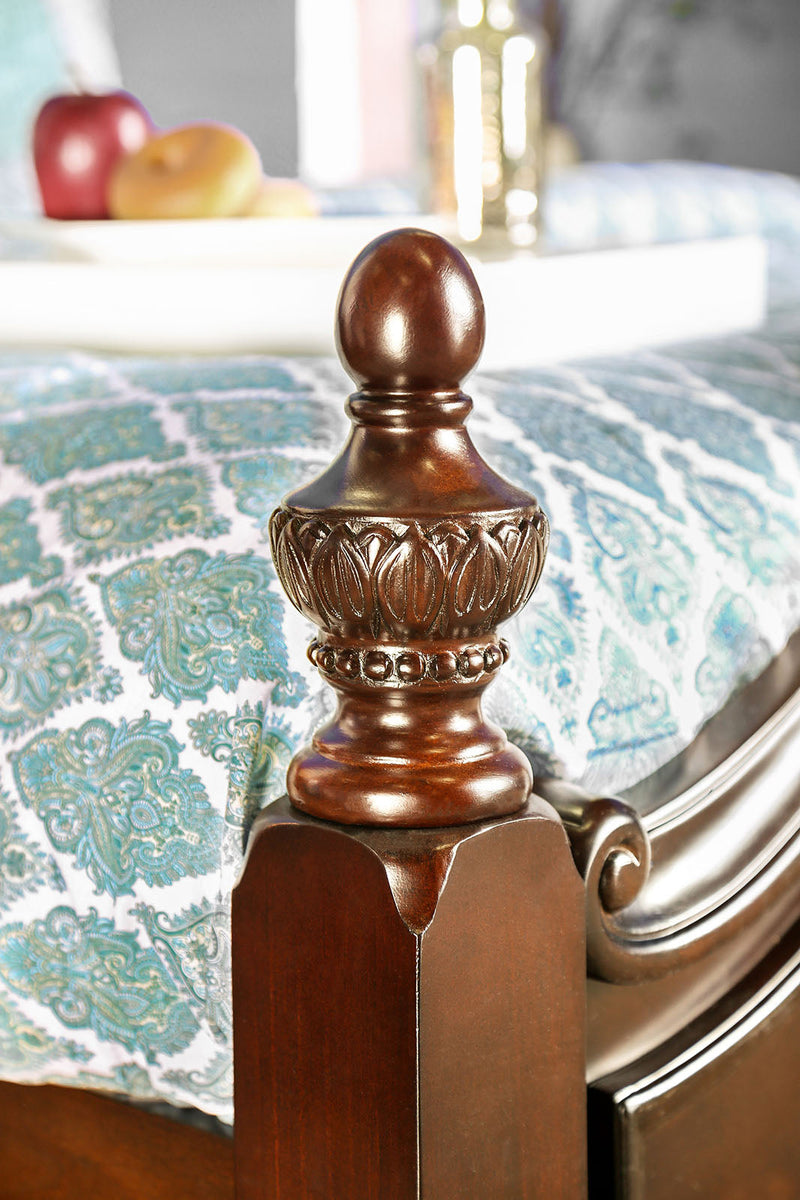 Mandura Cherry 5 Pc. Queen Bedroom Set w/ 2NS