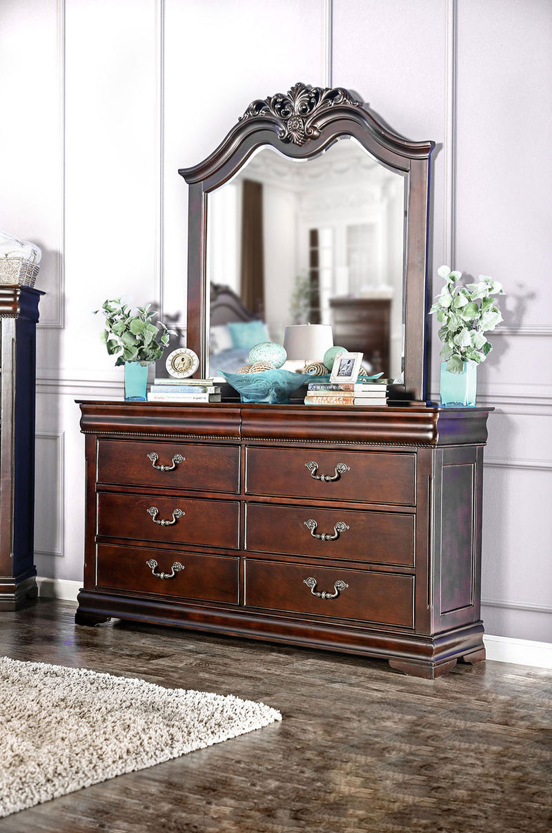Mandura Cherry 5 Pc. Queen Bedroom Set w/ Chest
