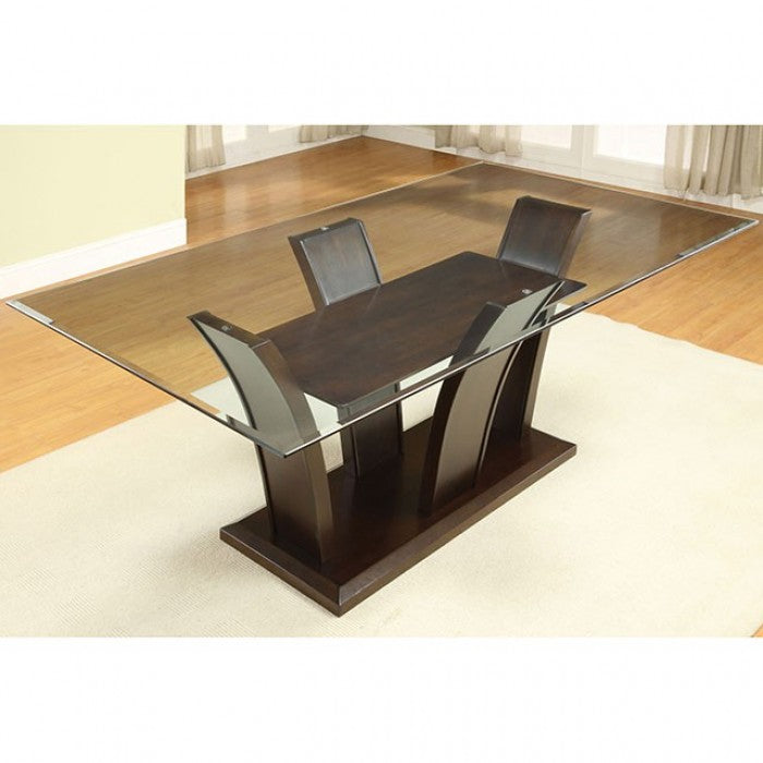 Manhattan Brown Cherry Dining Room Set / 7-Piece