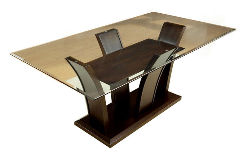 Manhattan Brown Cherry Dining Room Set / 7-Piece