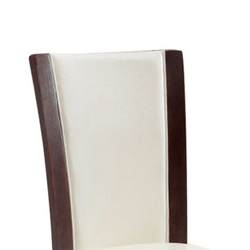 Manhattan Dark Cherry/White 7 Piece Dining Set