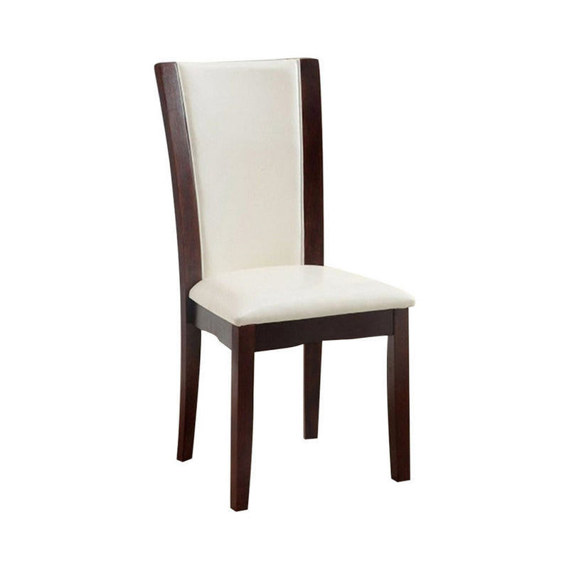 Manhattan Dark Cherry/White 7 Piece Dining Set