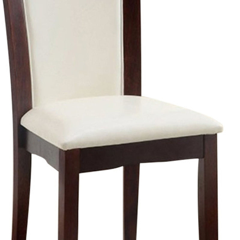 Manhattan Dark Cherry/White Side Chair (Set of 2)