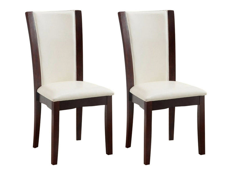 Manhattan Dark Cherry/White Side Chair (Set of 2)