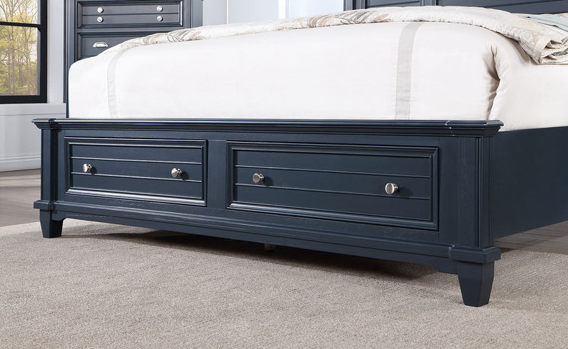 Manzanillo Slate Blue 5 Pc. Queen Bedroom Set w/ 2NS
