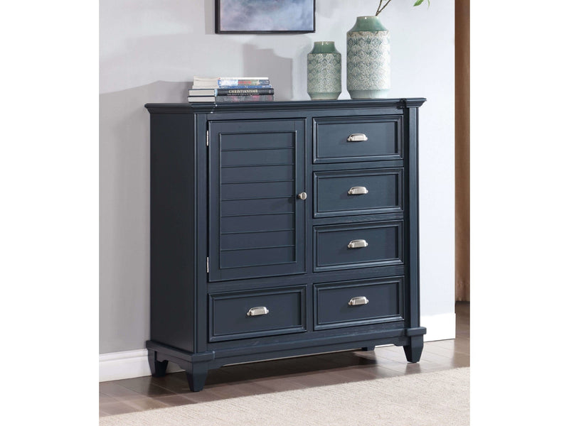 Manzanillo Slate Blue Armoire