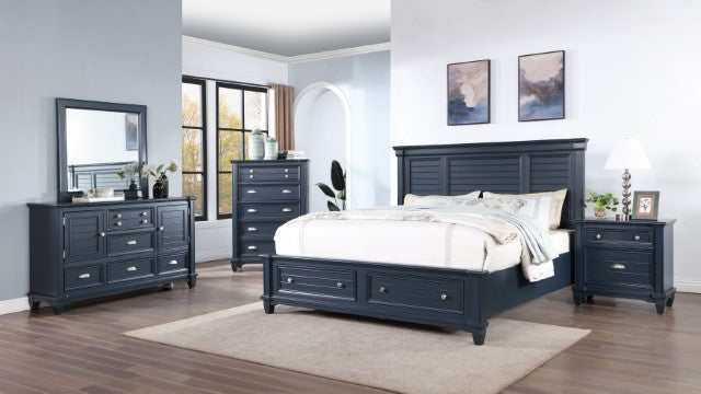 Manzanillo Slate Blue Queen Bed