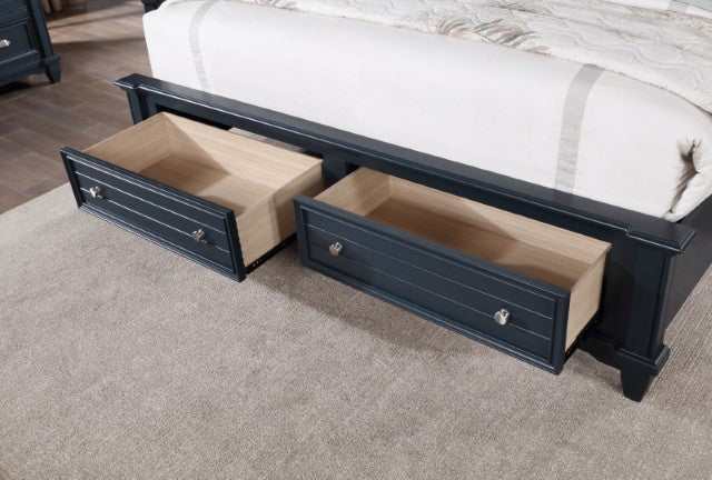 Manzanillo Slate Blue Queen Bed