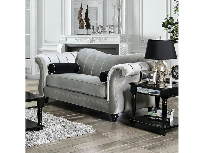 Marvin Pewter Loveseat