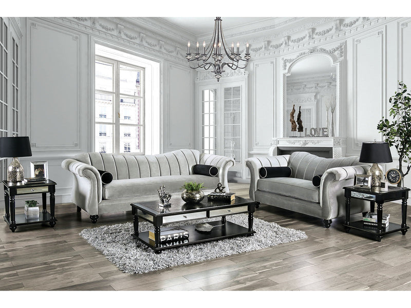 Marvin Pewter Sofa & Loveseat