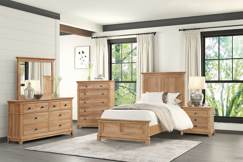 Mchenry Natural Oak Full Bed