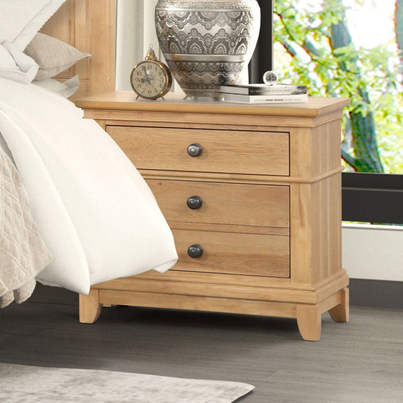 Mchenry Natural Oak Queen 4 Piece Bedroom Set