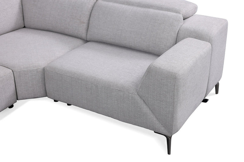 Melancton Light Gray Power Sectional