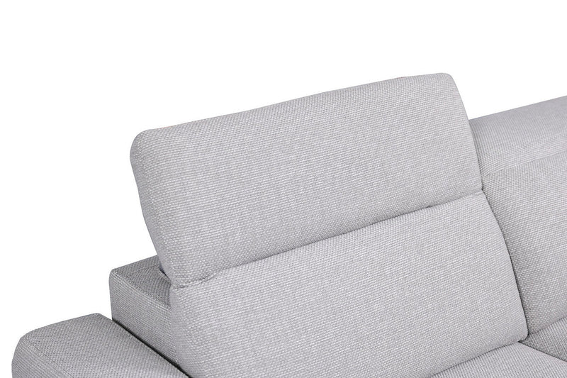 Melancton Light Gray Power Sectional