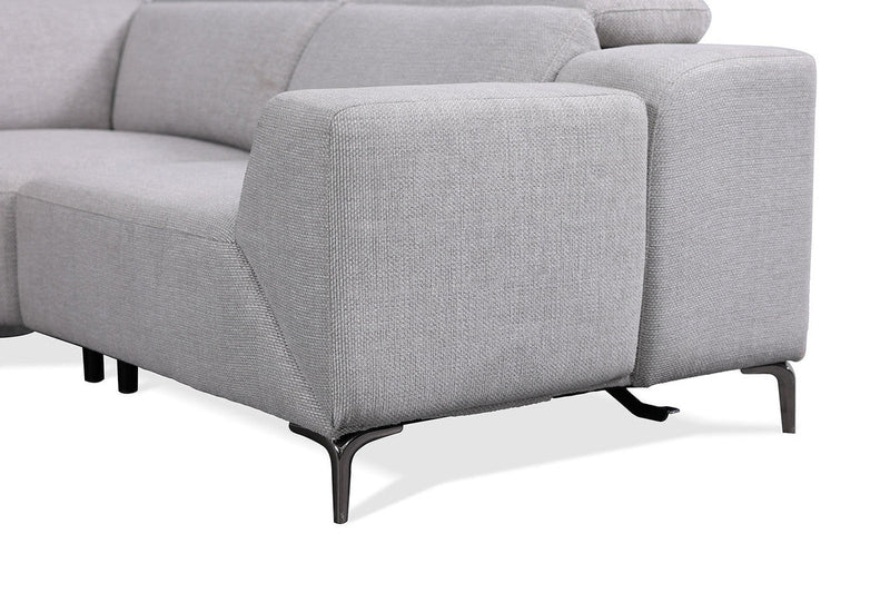 Melancton Light Gray Power Sectional