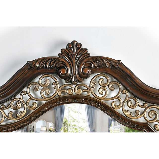 Menodora Brown Cherry California King Bed