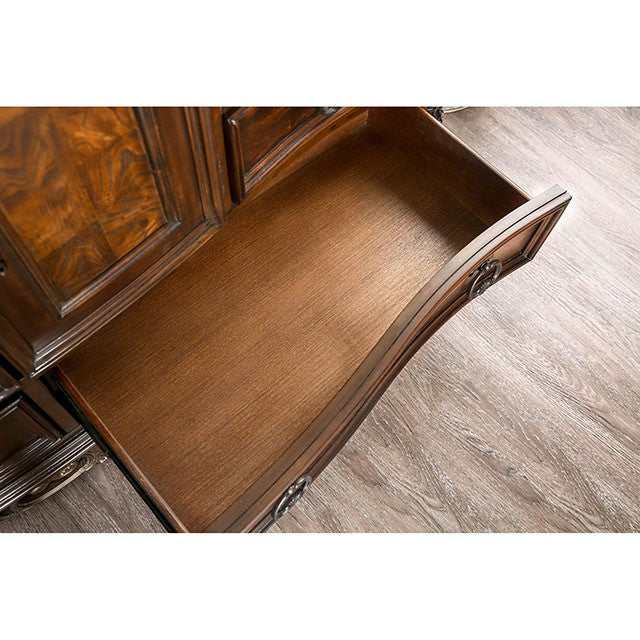 Menodora Brown Cherry California King Bed