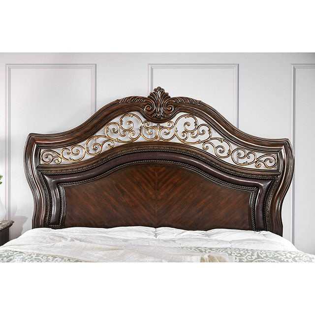 Menodora Brown Cherry Eastern King Bed