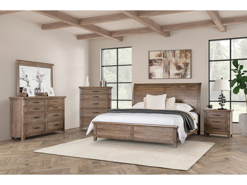 Merthyr Brown 5 Pc. Queen Bedroom Set w/ Chest