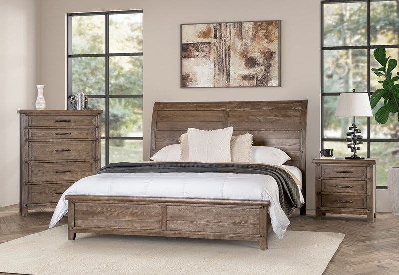 Merthyr Brown Nightstand