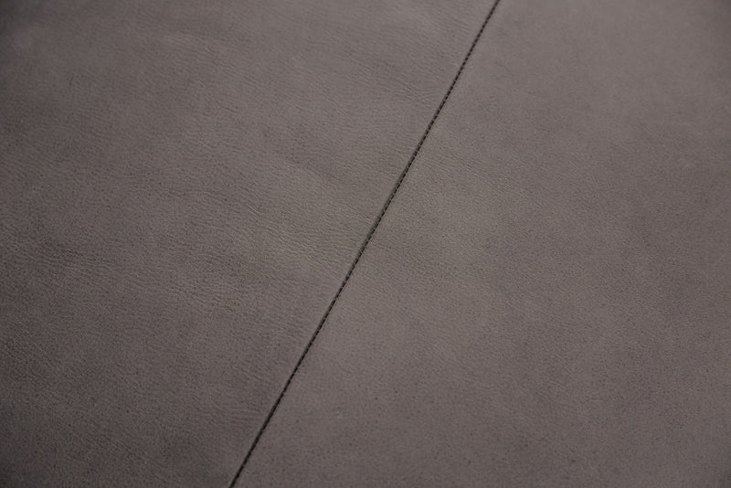 Mezzanotte Gray Real Italian Leather Loveseat