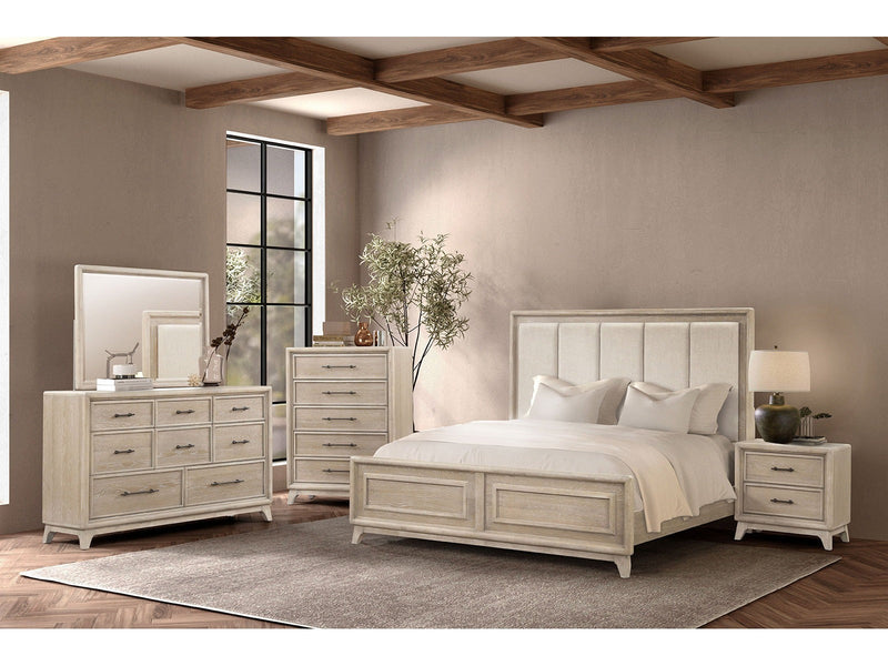 Midhurst Oak Queen 5 Piece Bedroom Set w/2 Nightstands