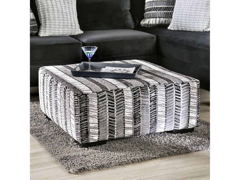 Modbury Stripe Multi Ottoman