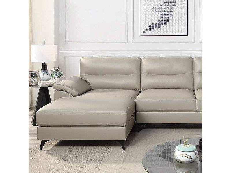 Mohlin Taupe Leatherette Sectional