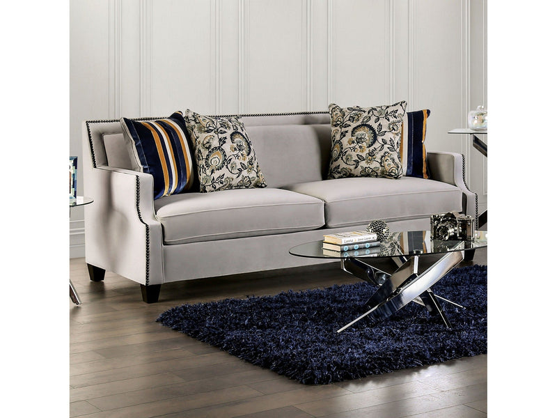 Montecelio Light Gray/Navy Sofa